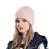 Winter Unisex Hat Knitted Thick Stretchy Piled Hat Solid Color Ear Protection Warm Daily Wear Cap Outdoor Skiing Skating Headwear