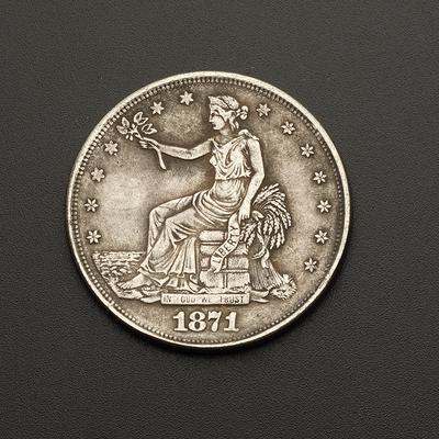 Монета 1 доллар. Антикварные монеты. Ремесла. Памятные монеты. Антикварные украшения.