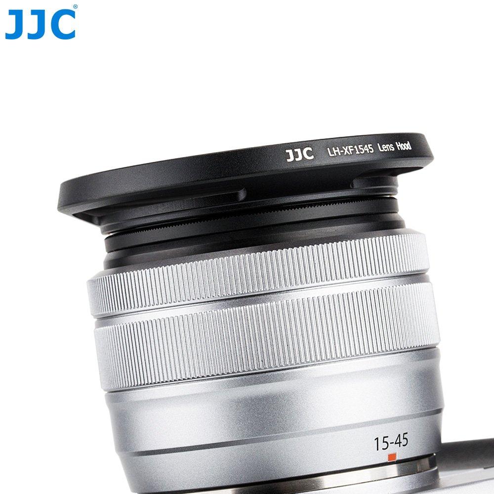 Металлическая бленда JJC для объектива Fujifilm Fujinon XC OIS PZ, совместимая с черным ввинчивающимся объективом 15-45 мм F3.5-5.6 X-T4 X-T200 X-A7 X-Pro3 X-Pro2 X-T3 X-T2