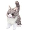 IWAYA Cuddling Mimmy Kitten Tabby Battery Operated Stuffed Toy Electronic Pet Equipped with Touch Sensor Ages Body Size W90 X H250 X D190mm 3+ 3316-1