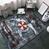 3D Printing Horror Movie Resident Evil Character Black Umbrella Printed Carpet Game Soft Carpet Living Room Non-slip Mat Crawling Mat