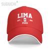 Бейсболка Перу EST.1821 Lima Capital Unisex WoUnisex Unisex Хип-хоп Сэндвич-кепки Snapback Кепка для гольфа Рыбалка