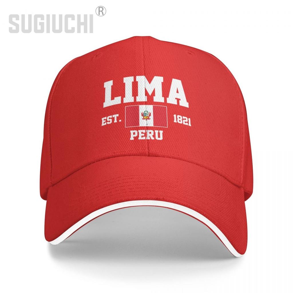 Бейсболка Перу EST.1821 Lima Capital Unisex WoUnisex Unisex Хип-хоп Сэндвич-кепки Snapback Кепка для гольфа Рыбалка