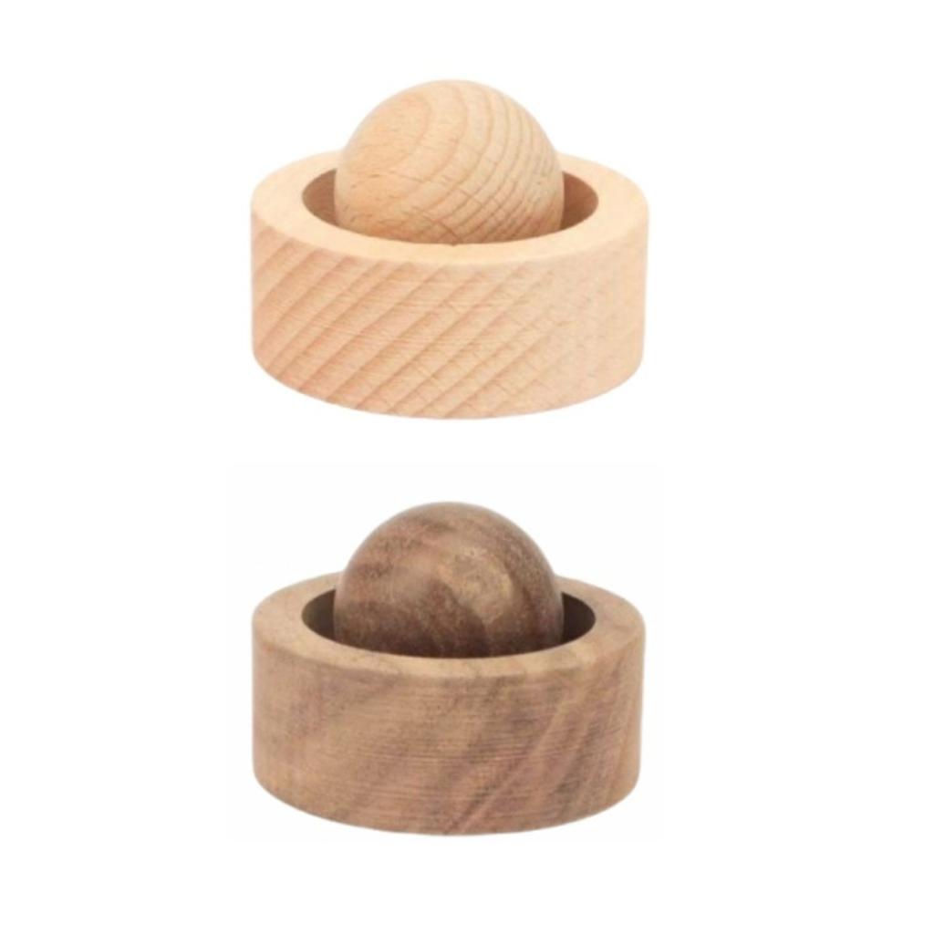 Natural Wood Essential Oil Diffuser Ball Handcrafted Solid Wood Aromatherapy Decor For Home Office And Car Use