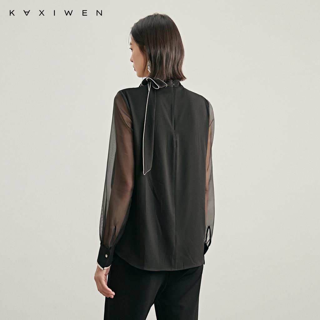 Classic and elegant ribbon shirt