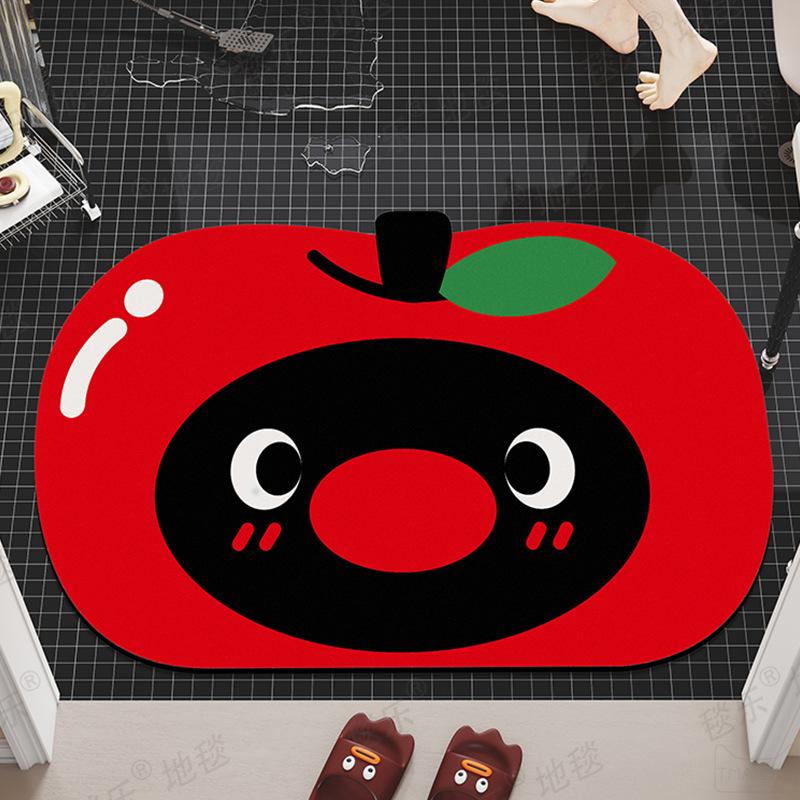 Pingu Penguin Non-Slip Washable Doormat, Stain Absorbent Floor Rug for Entrance Hallway Bathroom Home Decor