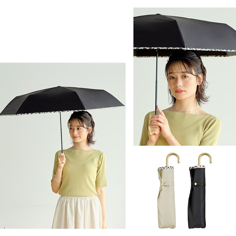 Мини-зонт с козырьком Животное Черный УФ Дождь или Складной 55 см Идеально подходит для и Стильный и Милый для Продукт [2025] Wpc. Трубопровод, (100% Тень/100%