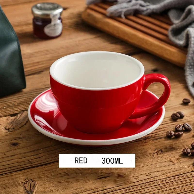 American 300ml Ceramic Coffee Cup Set Afternoon Tea Cups Ceramic Cups Coffee Utensils Ceramic Mugs Breakfast Milk Mug