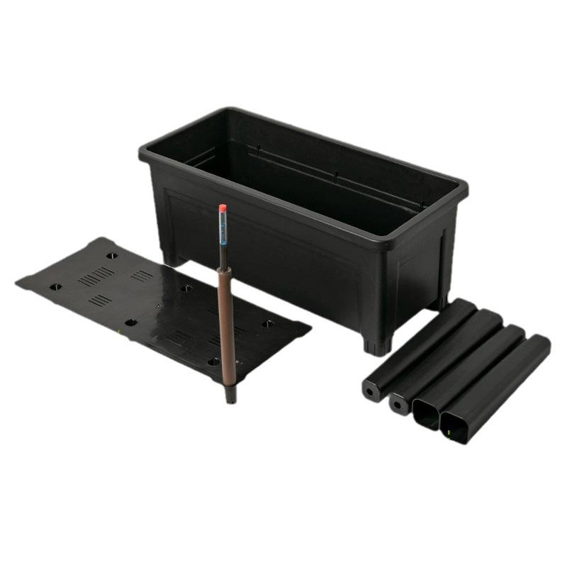 Nordic Minimalist Self-Watering Rectangle Planter: Large Outdoor Vegetable & Flower Box