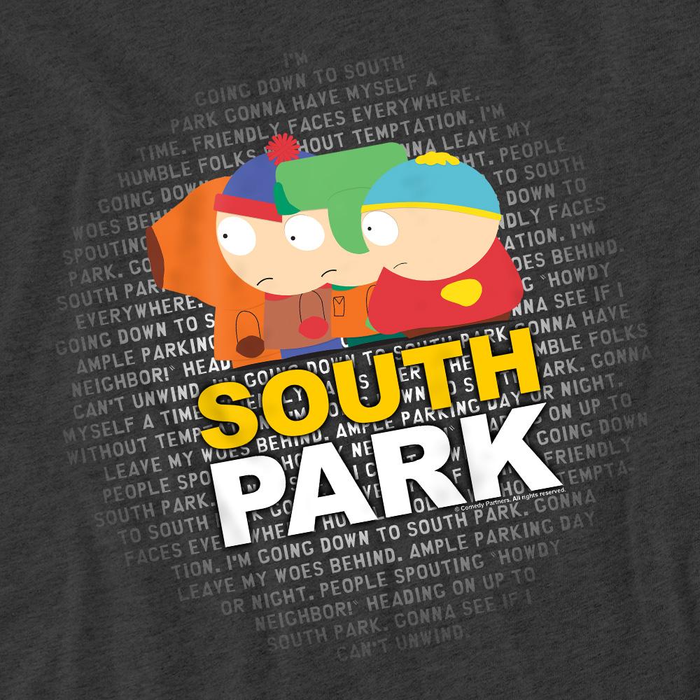 South Park Unisex Adult Lyrics T-Shirt