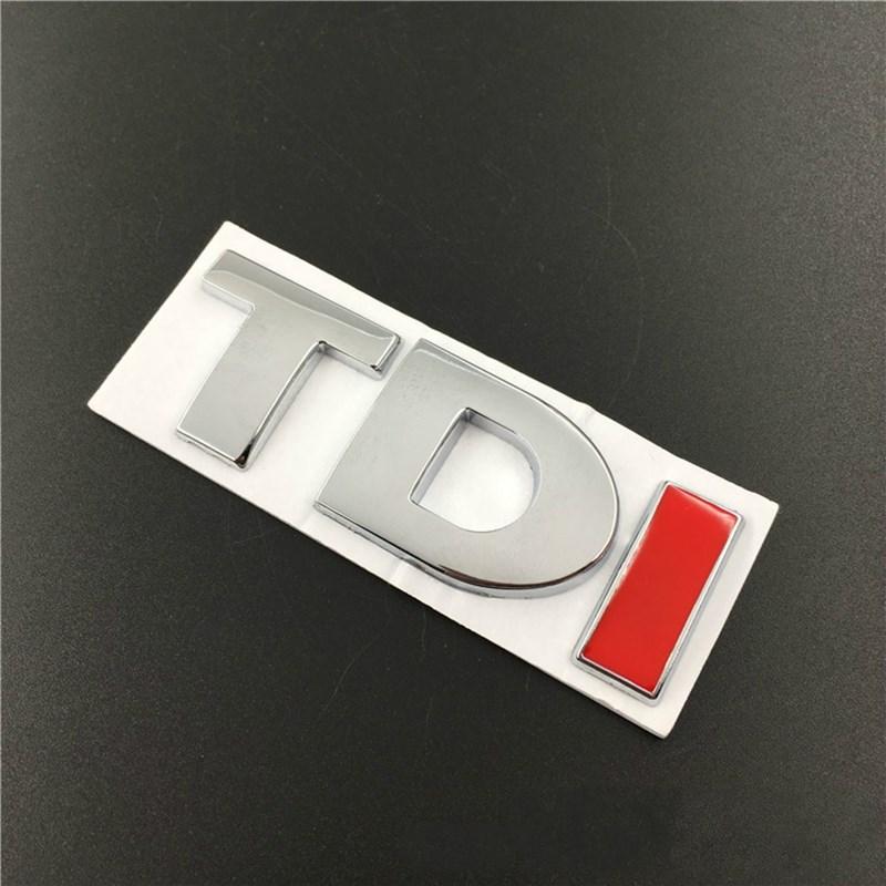 RUNTB1 3D Металлические буквы TDI Наклейка-значок на заднюю дверь багажника Наклейки Для VW Golf JETTA POLO PASSAT Аксессуары для стайлинга автомобиля