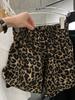 Women's XL Leopard Print High-Waist Elastic Slim Shorts - New Summer Fashion Style for Sizes 2-300 Lbs