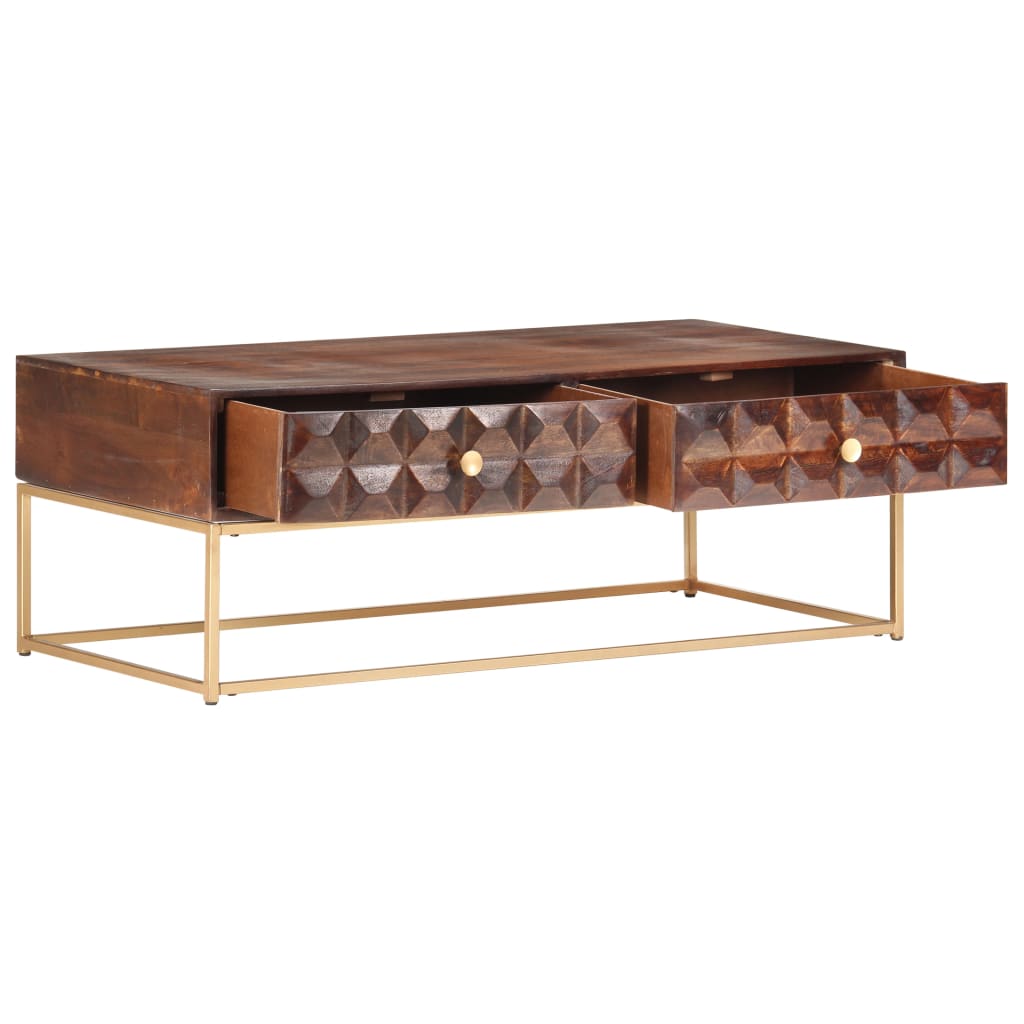 Coffee Table 112 x 50 x 40 cm Solid Mango Wood
