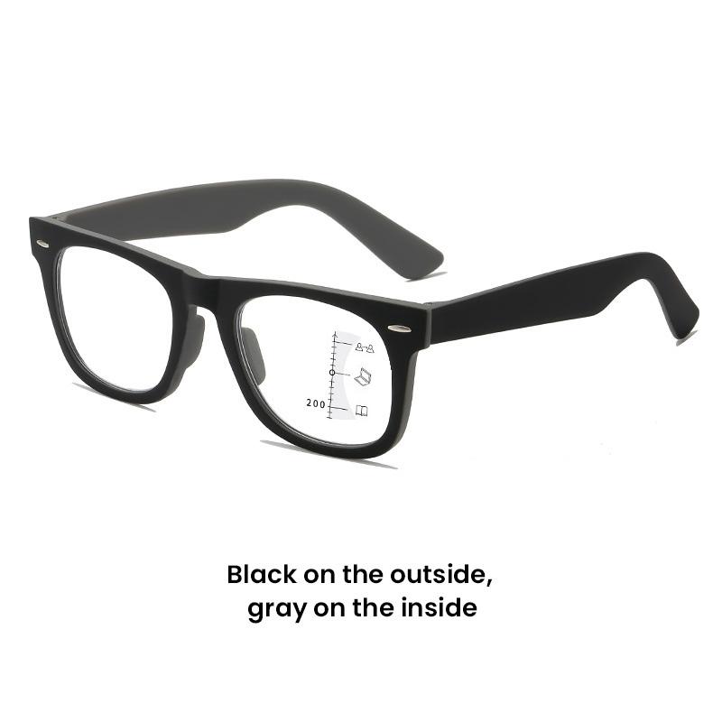 New Progressive Multifocal Reading Glasses Far and Near Dual-purpose Presbyopia Glasses High-definition Anti Blue Light Glasses