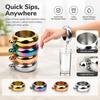 3.5 Oz Round Bangle Flask Food Grade Wine Flask Portable Hip Flask  Party Travel