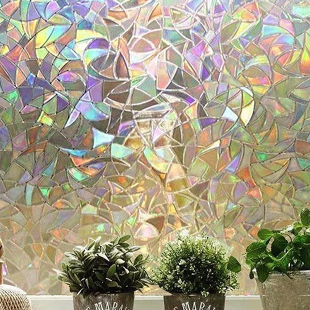 3D неклейкая оконная пленка, декоративная конфиденциальная статическая наклейка, оконные наклейки, стеклянная пленка