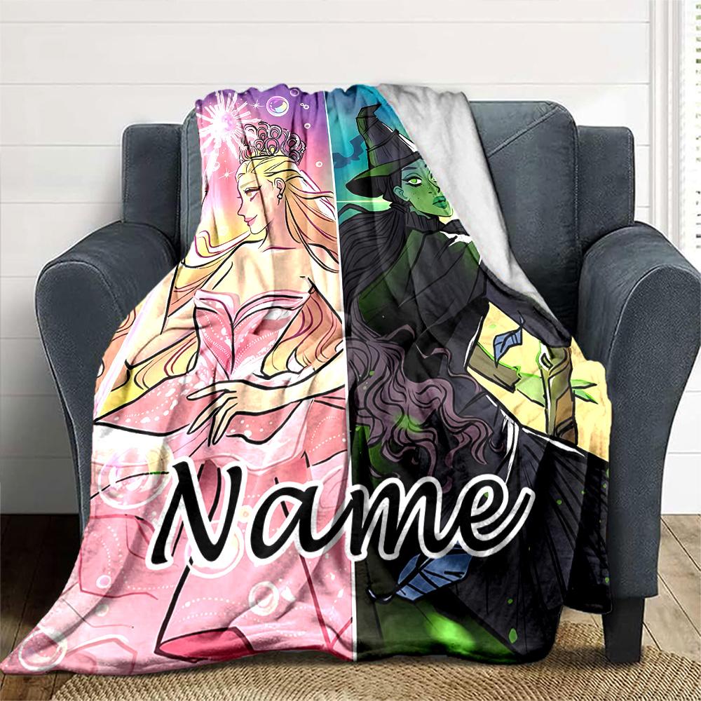 Customizable The Wizard of Oz3 Throw Blanket – Personalized Name, All-Season Cozy Snug Blanket, Machine Washable, Personalized Blanket
