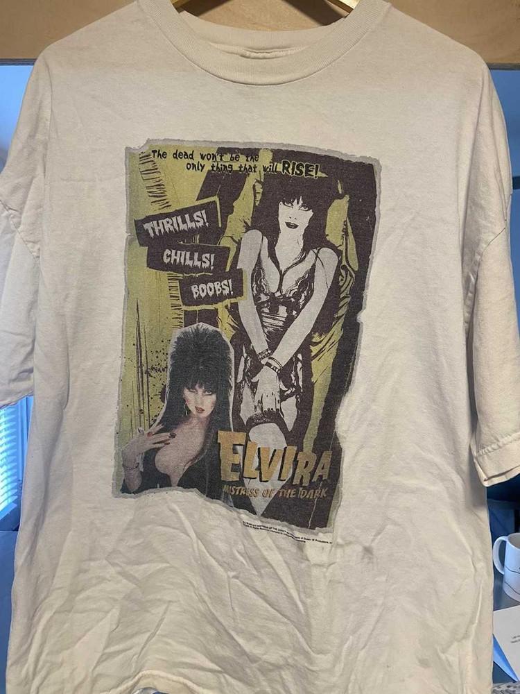 Vintage Elvira Mistress of The Night Short Sleeve Unisex Tshirt S-5XL KH11557 Unisex T-Shirt