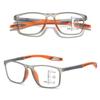 Multifocal Progressive Reading Glasses Women Men TR90 Frame Anti Blue Light Sports Bifocal Presbyopia Eyeglasses With Diopter