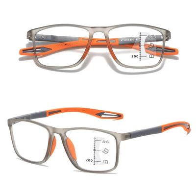 Мультифокальные прогрессивные очки для чтения для женщин и мужчин TR90, оправа с защитой от синего света, спортивные бифокальные очки для пресбиопии с диоптриями