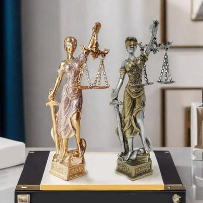 Статуя Богини Справедливости Фемиды Статуя Богини Справедливости Орнаменты Греческой Мифологии Статуи Справедливости с Завязанными Глазами Домашний Декор
