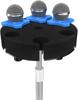 Etour [2024 Upgrade] Multi-Mic Holder for Mic Stands, Circular Microphone Storage Organizer for Handheld Dynamic Wired and Wireless Microphones,