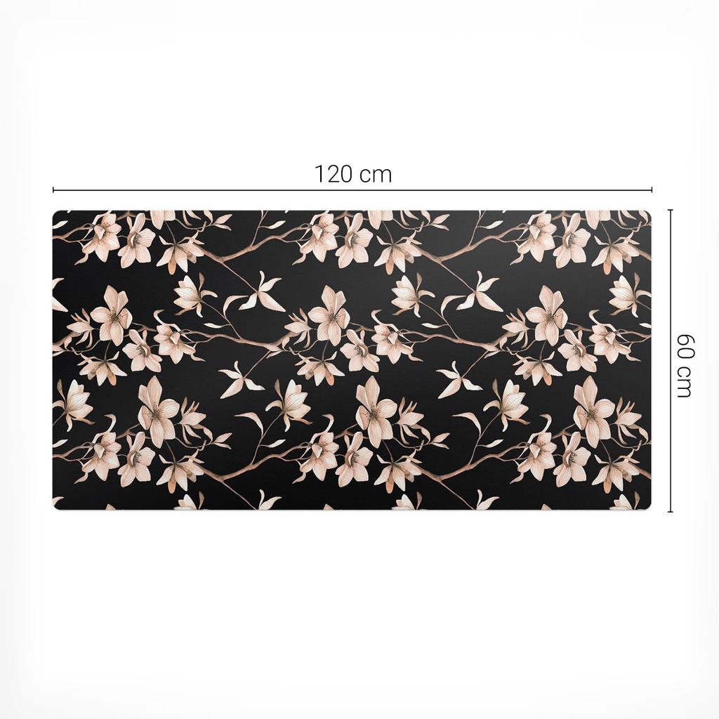 Winylowa Mata Ochronna Z Nowoczesnym Wzorem Kwiatowy Wzór Vintage 120X60 Cm