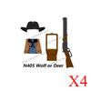 MOC Military Soldier Building Blocks US Infantry West Cowboy Soviet Army Police Game Character Arthur Morgan Gun Bricks Toy Gift