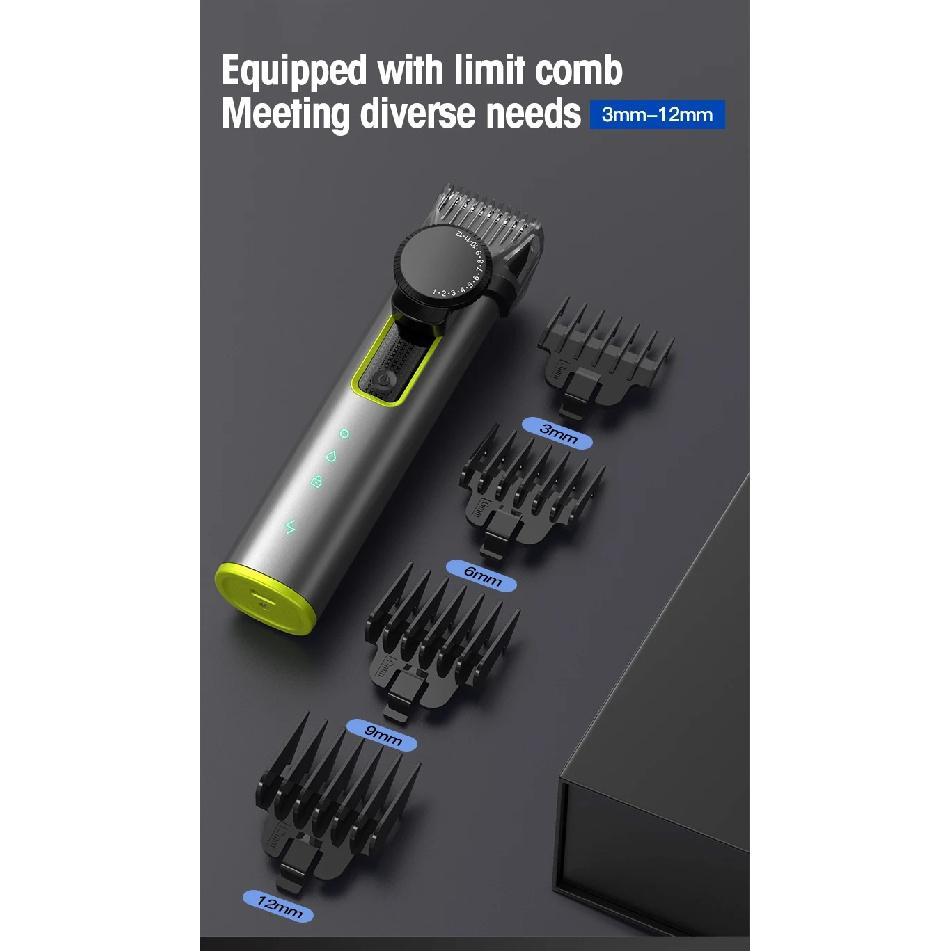 MIJIA New Men's MultiFunction IPX5 Waterproof Grooming Kit Pro Electric Hair Clipper 4-in-1 Shaver Nose Hair Trimmer Set