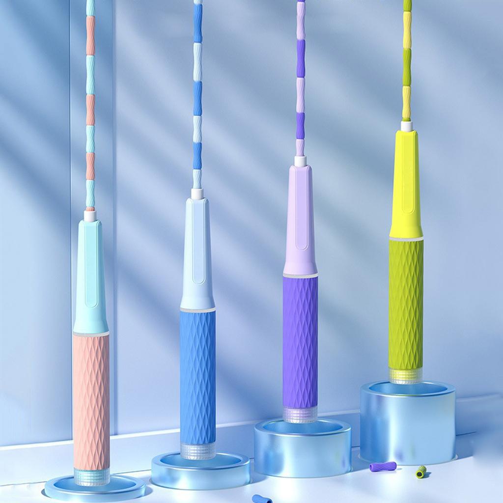 Скакалка регулируемой длины, без запутывания, сегментированная, с бусинами, фитнес-скакалка для детей, мужчин и женщин