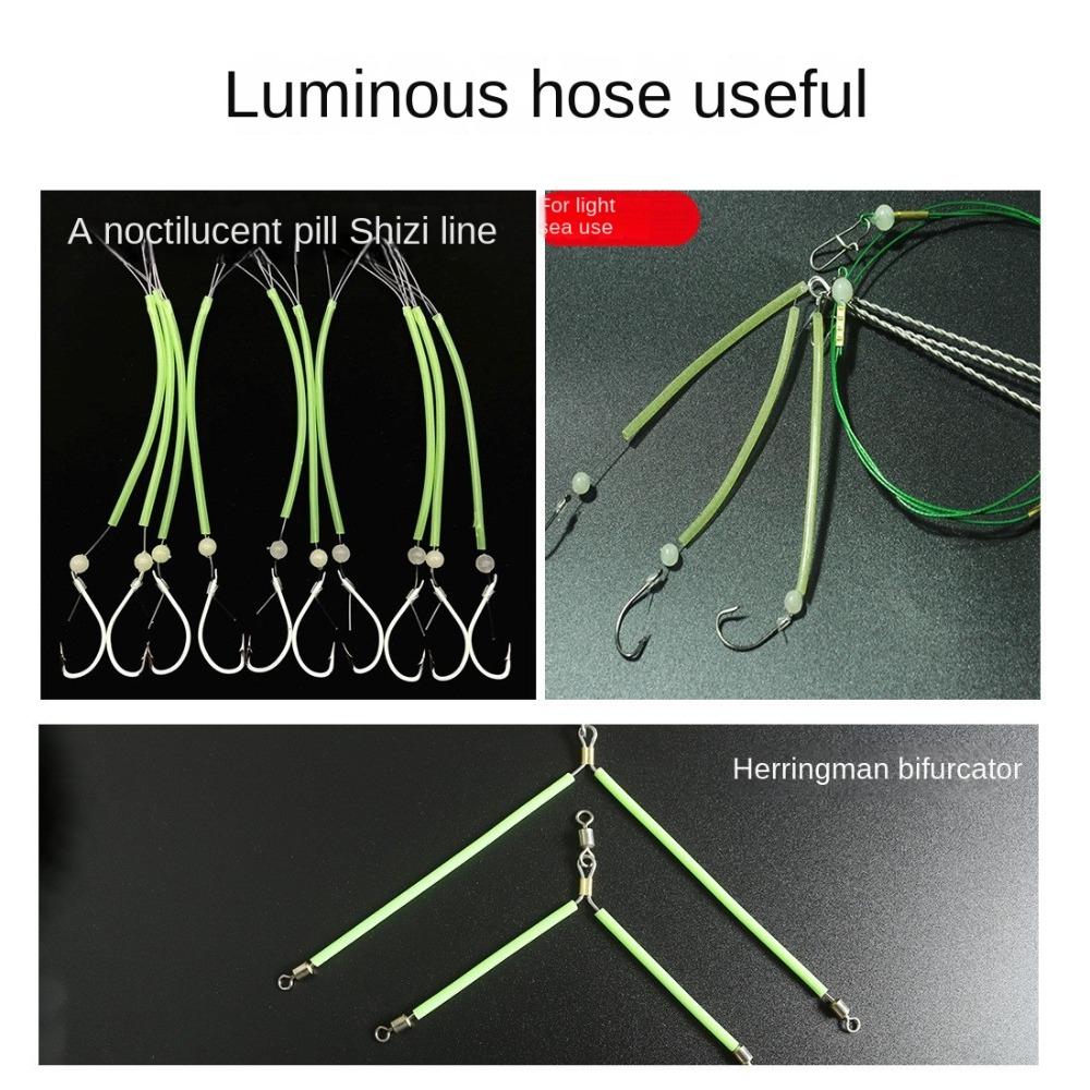 Силиконовая рыболовная ночная светящаяся трубка 0.8/1/1.5/2мм Трубка Рукава для оснастки Глубоководная рыбалка
