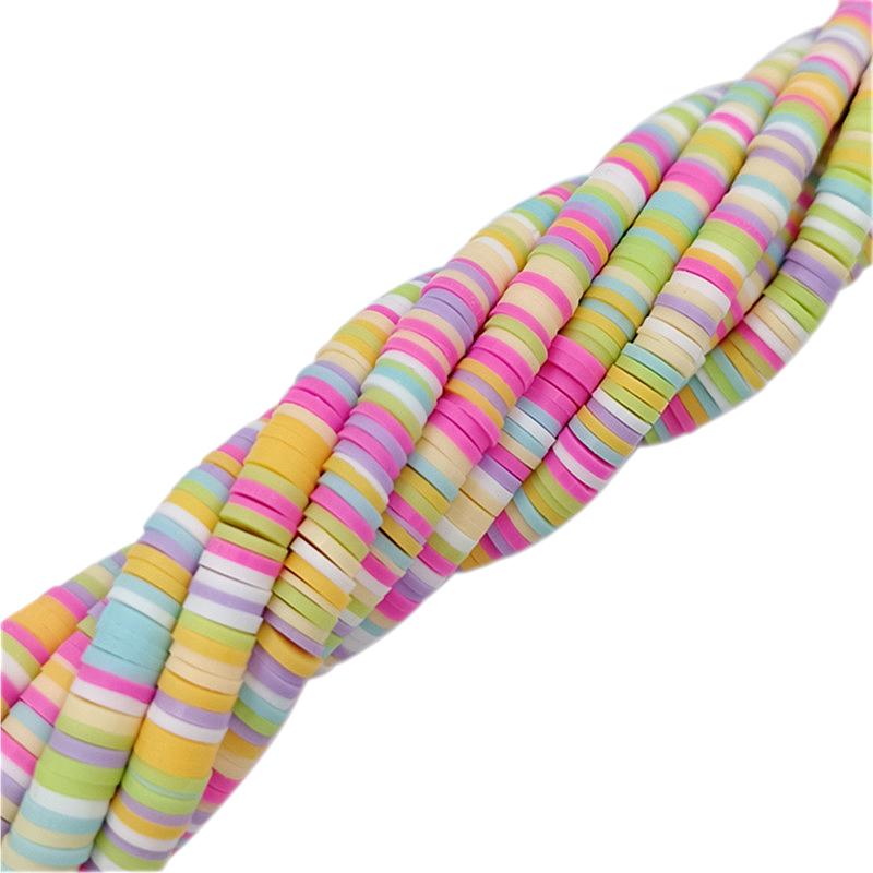 Necklace Bracelet Jewelry Making Multicolor Loose Beads Rainbow Soft Clay DIY For Pendant 13 Colors Mixed Style