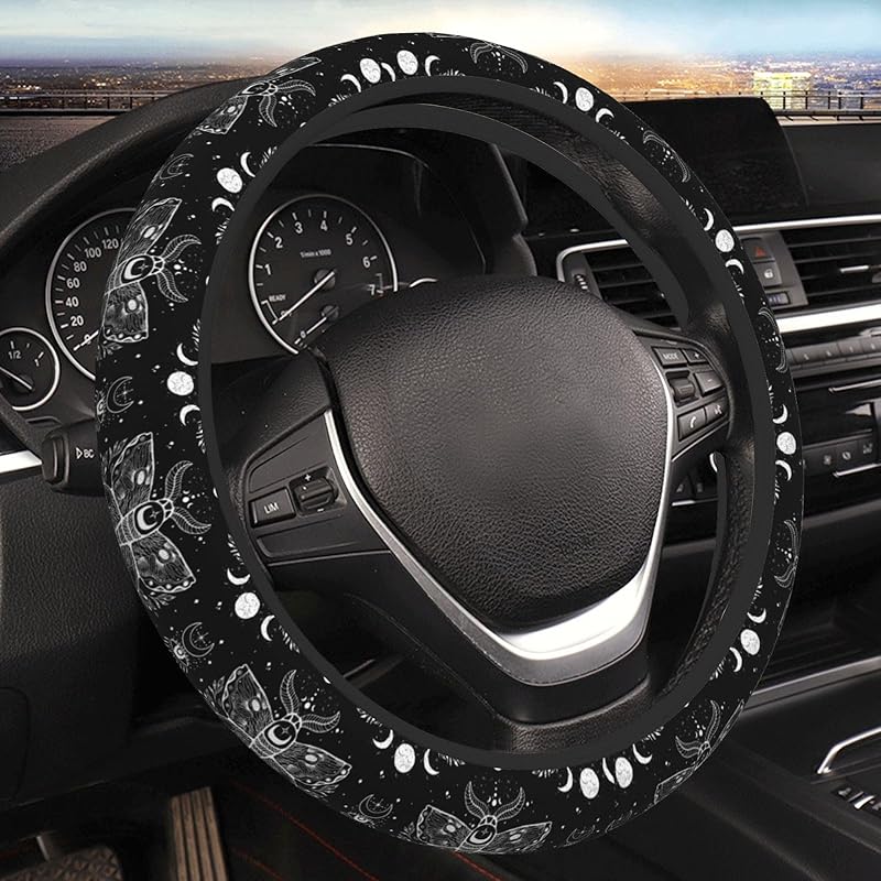 Стильная оплетка на руль с полевыми цветами для мужчин и женщин, универсальные автомобильные аксессуары, 15 дюймов, неопрен, декор салона автомобиля
