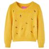 Sweter Dziecięcy Z Dzianiny, Ochra, 140
