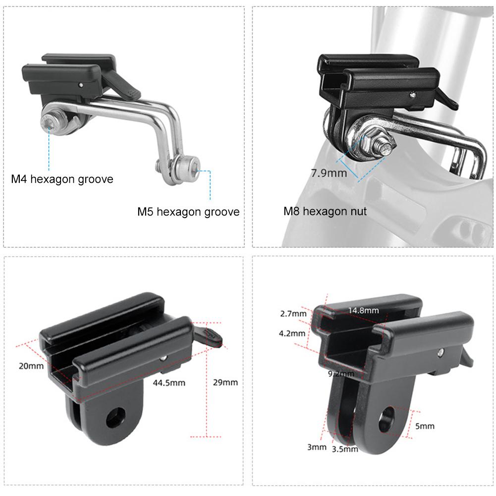 Bicycle Headlight Bracket Fork Mount Adjustable Bike Front Fork Bracket Light Holder Lightweight Space-saving Bicycle Accessory