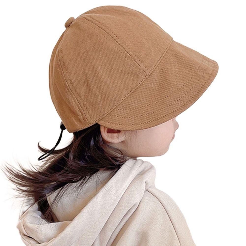 Summer Adjustable Portable Beach Cap Baby Bucket Hat Sun Hat Baseball Cap