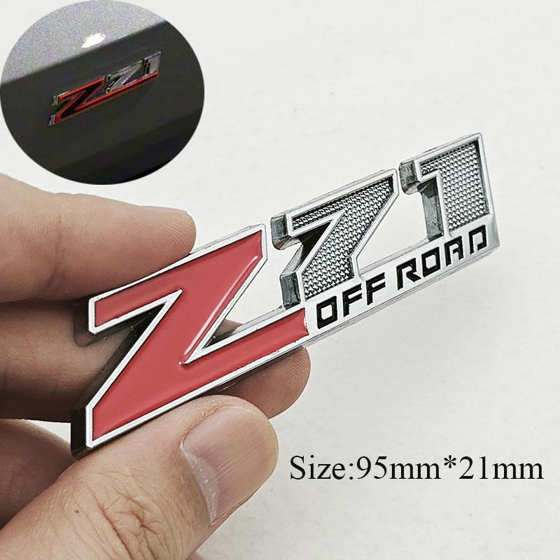 3D Metal Car Styling Logo Z71 Z71 OFF ROAD Trunk Badge Front Grille Emblem Sticker For Chevrolet Silverado Colorado Cheyenne