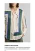 LILY retro printed casual shirt jacket