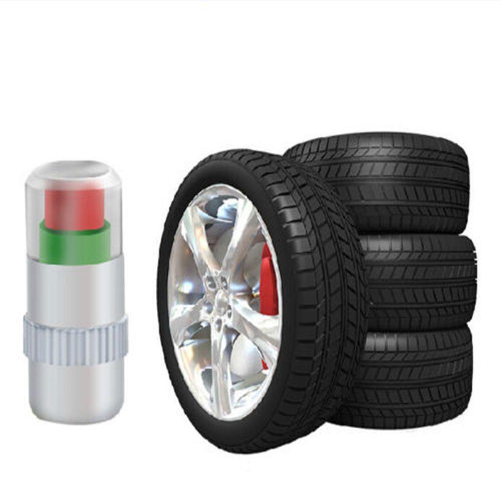 Warning Universal Visiable Air Alert Car Air Pressure Valve Tire Gauge Sensor Indicator Stem Caps
