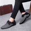Модная мужская обувь ретро классика мода роскошная мужская обувь износостойкая нескользящая мужская обувь противоскользящие черные туфли Zapatillas Hombre