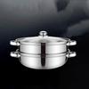 Changbaosen 28 см Пароварка из нержавеющей стали с двойным дном