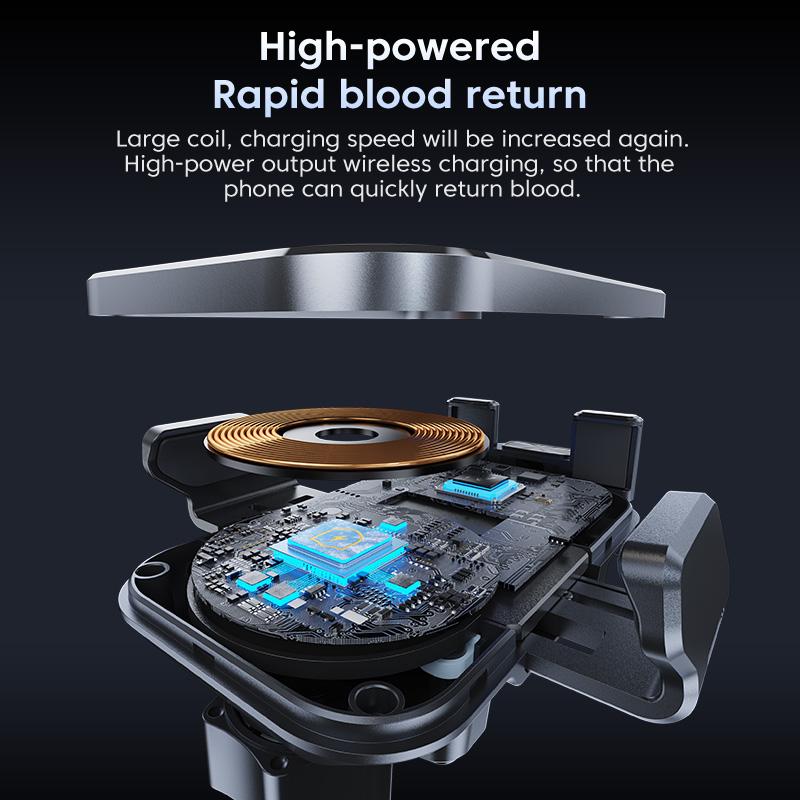 Автомобильное беспроводное зарядное устройство для телефона для быстрой зарядки, автоматически зажимной держатель для телефона для автомобиля для iPhone Samsung Android