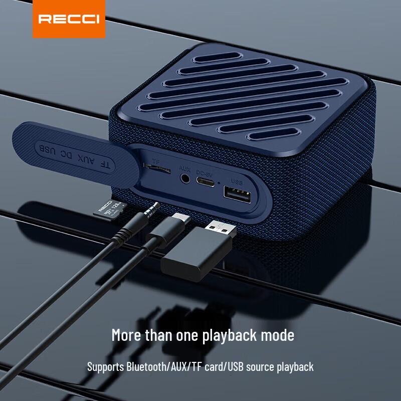 Recci RSK-W33 HiFi Portable Bluetooth 5.3 Speaker CN plug (adapter included)
