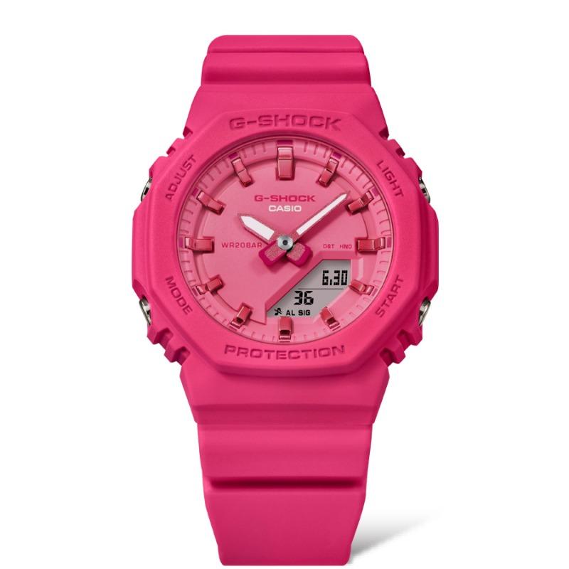 Casio Мужские кварцевые часы с аналоговым дисплеем, ударопрочные, водонепроницаемые 200 м, из смолы GMA-P2100PP-4A
