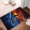 Music Guitar Print Doormat Anti-slip Area Rug for Living Room Bedroom Sofa Doormat Kids Floor Carpet Decor