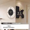 Ретро Двусторонние Угловые Настенные Часы Декор Гостиной Вечный Календарь Часы Ресторан Бесшумные Цифровые Настенные Часы Декор Дома