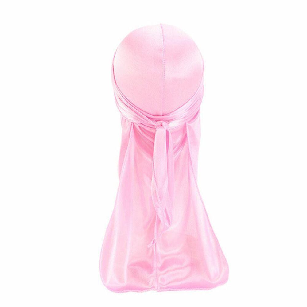 2Pcs Durag Elastic Headwrap Imitation Silk Baby Turban Hijab Bandana Pirate Hat Kids