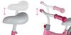 Childrens 12 Inch Balance Bike EVA Wheels Pink and White
