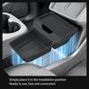 LUCKEASY for Tesla Model Y Standard 2026 2025 Center Console Lower Storage Box TPE Central Tray Accessories Tidying