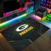 Green Bay Packers Design Crystal Velvet Carpet Cozy Non?Slip Printed Rug For Bedroom Living Room Entrance